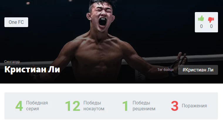 Прогноз на бой Тимофей Настюхин – Кристиан Ли