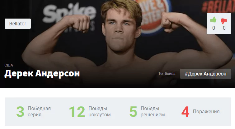 Прогноз на бой Майкл Пэйдж – Дерек Андерсон