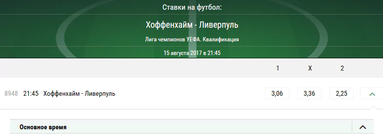 Хоффенхайм - Ливерпуль. Прогноз матча раунда плей-офф Лиги Чемпионов