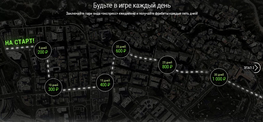 Акция «Экспресс-заезд» от БК Лига Ставок