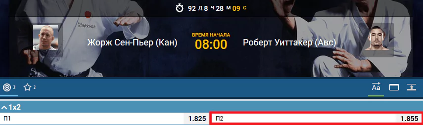 Прогноз на бой Жорж Сен-Пьер – Роберт Уиттакер