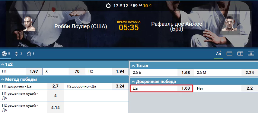 Прогноз на бой Робби Лоулер – Рафаэль Дос Анжус