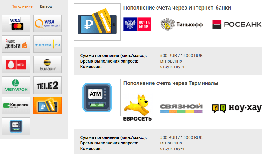 С какими платежными системами работают легальные БК страны?