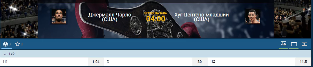 Прогноз на бой Джермалл Чарло – Уго Сентено