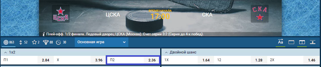 Прогноз на шестой матч финальной серии КХЛ ЦСКА – СКА
