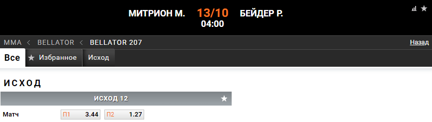 Прогноз на бой Мэтт Митрион – Райан Бадер