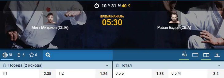 Прогноз на бой Мэтт Митрион – Райан Бадер