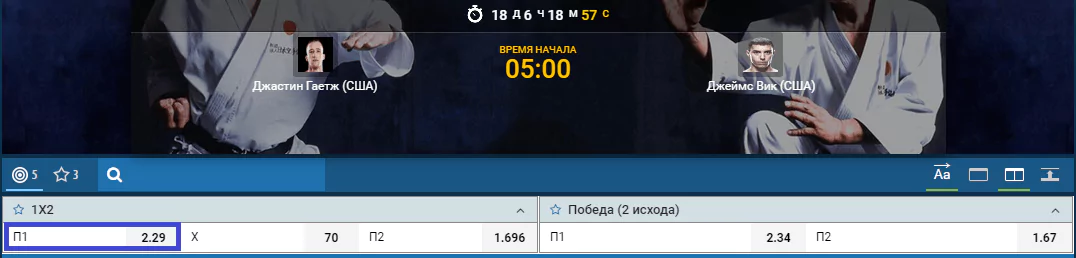 Прогноз на бой Джастин Гейджи – Джеймс Вик