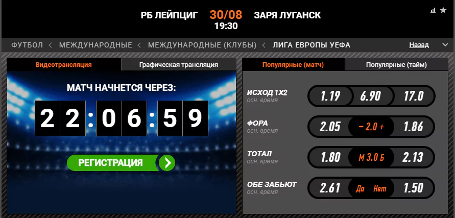 РБ Лейпциг - Заря. Прогноз матча Лиги Европы