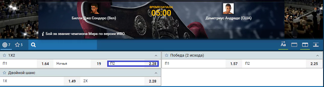 Прогноз на бой Билли Джо Сондерс – Деметриус Андраде