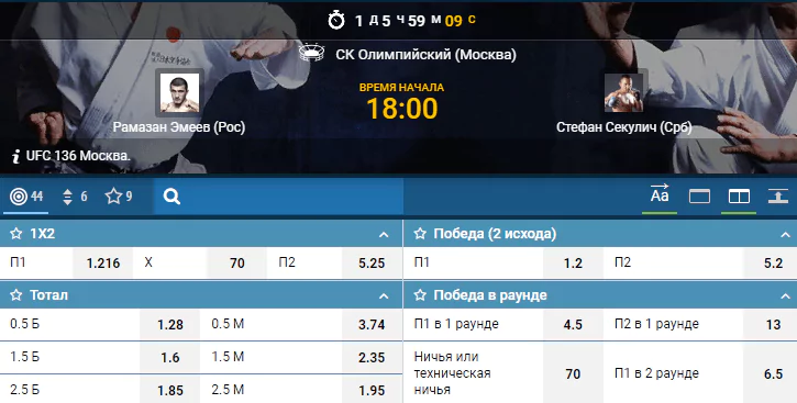 Прогноз на бой Рамазан Эмеев – Стефан Секулич