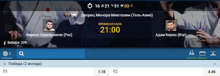 Прогноз на бой Кирилл Сидельников – Адам Кереш