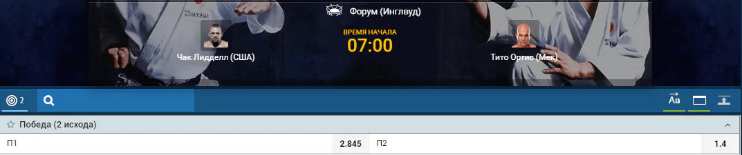 Прогноз на бой Чак Лиделл – Тито Ортис