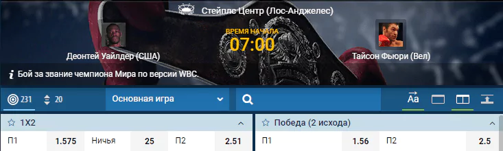 Прогноз на бой Деонтей Уайлдер – Тайсон Фьюри
