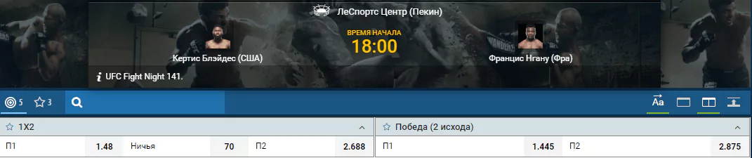 Кертис Блейдс – Франсис Нганну. Видео боя в HD
