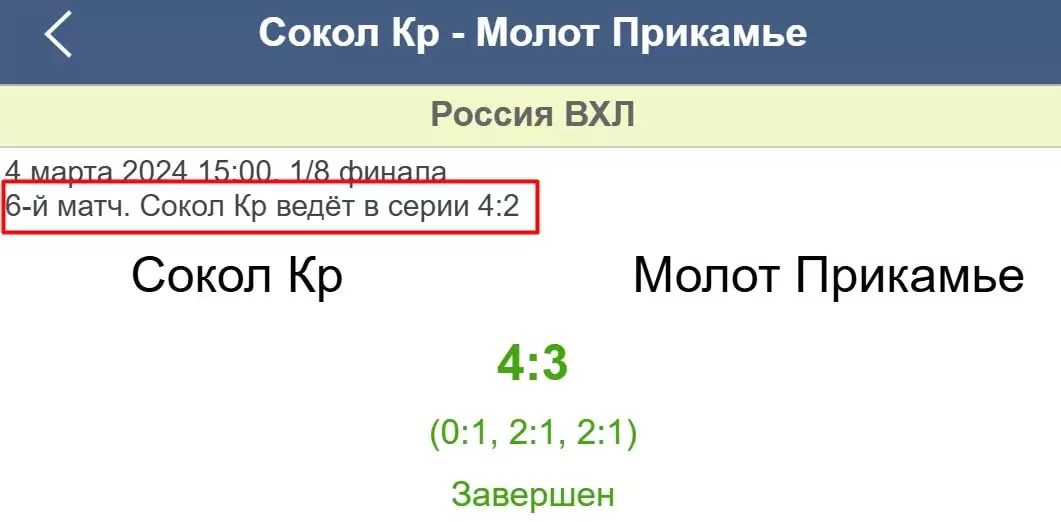 Ставки на ВХЛ
