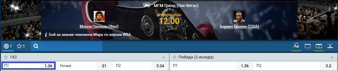 Прогноз на бой Мэнни Пакьяо – Эдриэн Бронер