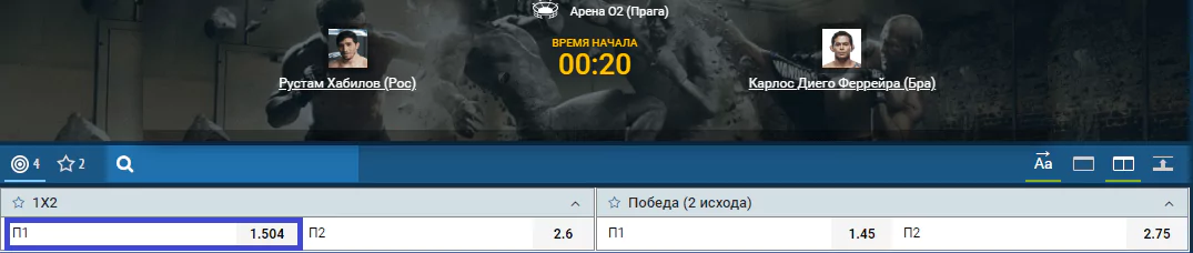 Прогноз на бой Рустам Хабилов – Карлос Диего Феррейра