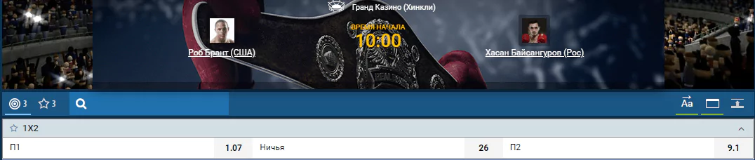 Прогноз на бой Роб Брант – Хасан Байсангуров