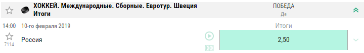 Фрибеты за ставки на сборную России