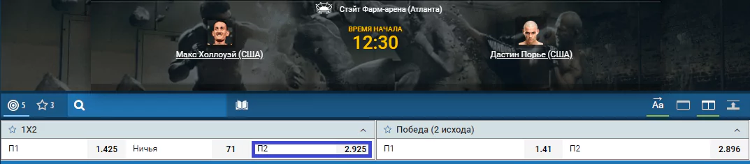 Прогноз на бой Макс Холлоуэй – Дастин Порье