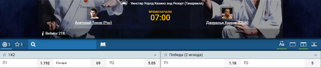 Прогноз на бой Анатолий Токов – Джеральд Харрис