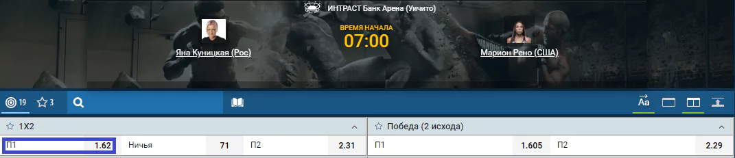 Прогноз на бой Яна Куницкая – Марион Рено