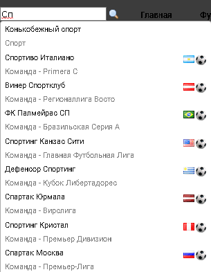 Статистика на сайте БК Париматч