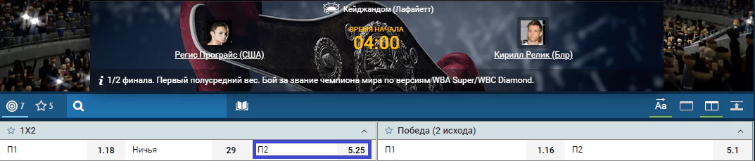 Прогноз на бой Регис Програйс – Кирилл Релик