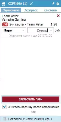 Как ставить на киберспорт в БК Betcity?