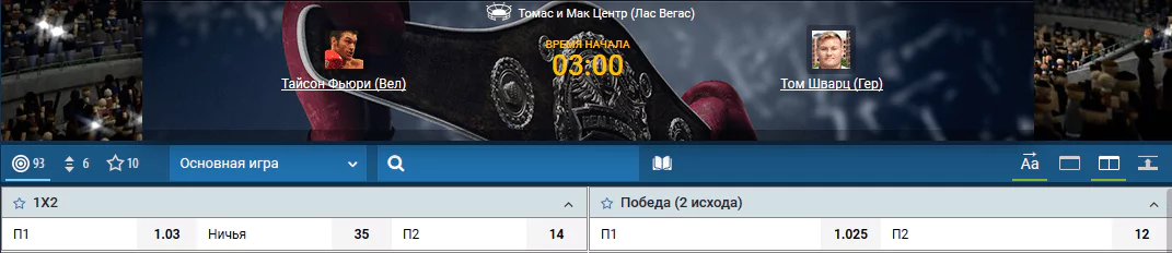 Прогноз на бой Тайсон Фьюри – Том Шварц