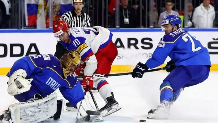 Россия – Италия. Прогноз матча Чемпионата Мира по хоккею