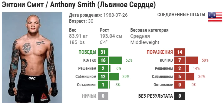 Прогноз на бой Александр Густафссон – Энтони Смит