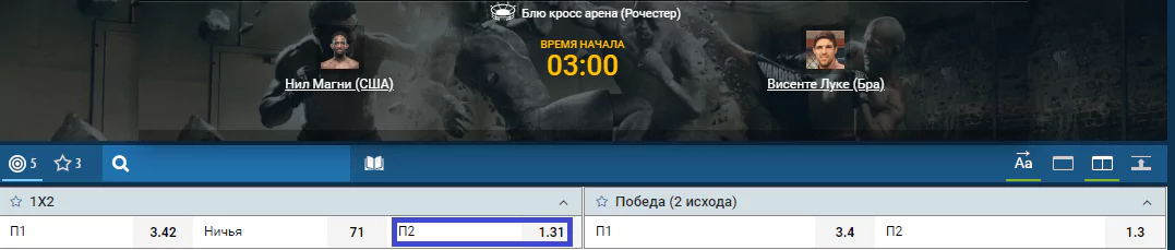 Прогноз на бой Нил Мэгни – Висенте Люке