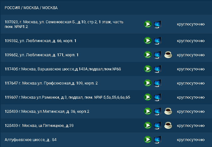 Есть ли клубы БК 1хСтавка в Москве?