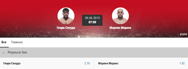 Прогноз на бой Генри Сехудо – Марлон Мораес
