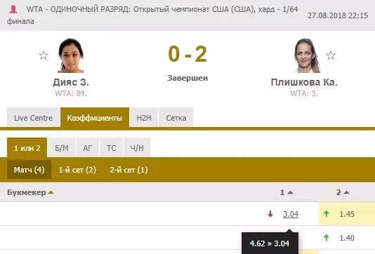 Особенности ставок на US Open