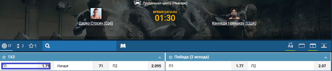 Прогноз на бой Дарко Стосич – Кеннеди Нзечакву
