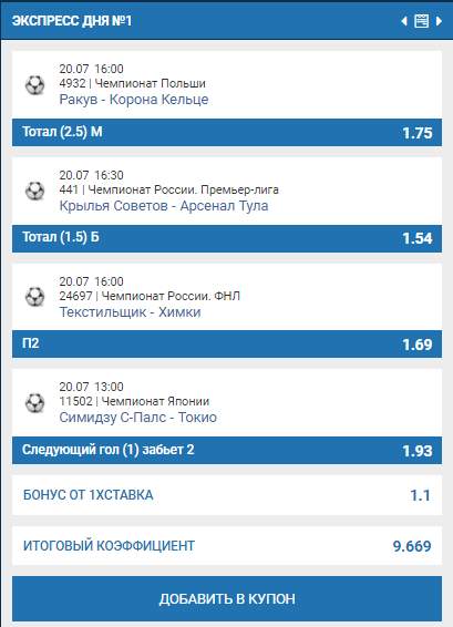 Есть ли смысл ставить на РПЛ в 1хСтавка?