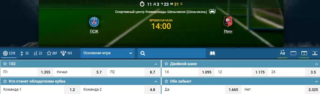 Календарь спортивных событий на август 2019