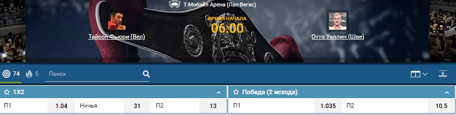 Прогноз на бой Тайсон Фьюри – Отто Уаллин