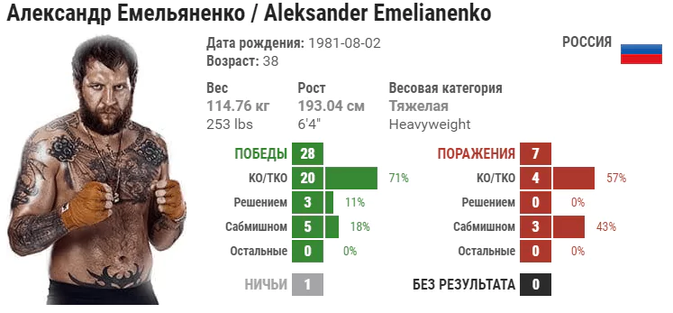 Прогноз на бой Александр Емельяненко – Михаил Кокляев