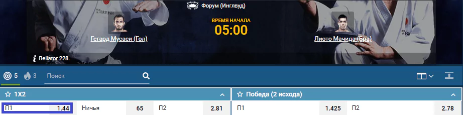 Прогноз на бой Гегард Мусаси – Лиото Мачида