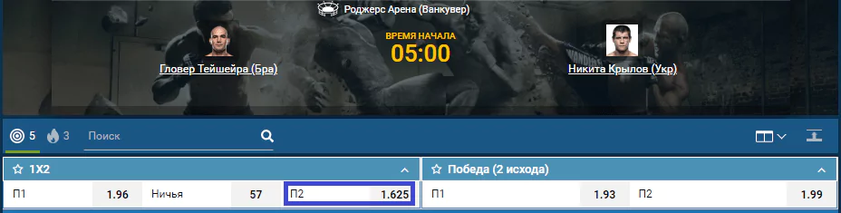 Прогноз на бой Гловер Тейшейра – Никита Крылов