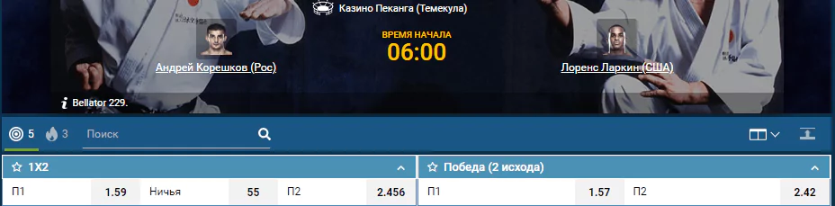 Прогноз на бой Андрей Корешков – Лоренз Ларкин