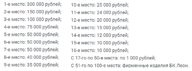 Автомобиль и миллион призов от БК Леон