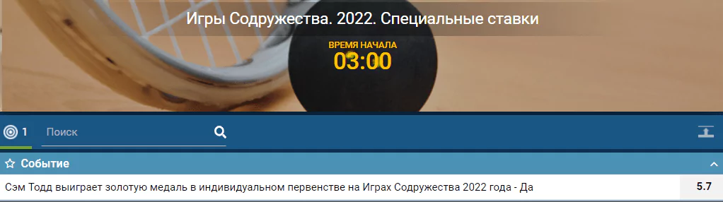 Как делать ставки на сквош?