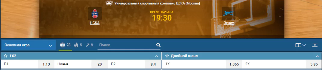 ЦСКА – Зенит. Прогноз матча Единой лиги ВТБ
