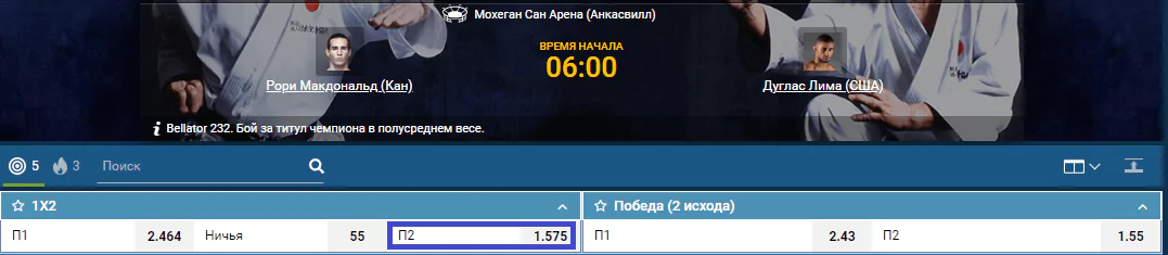 Прогноз на бой Рори Макдональд – Дуглас Лима