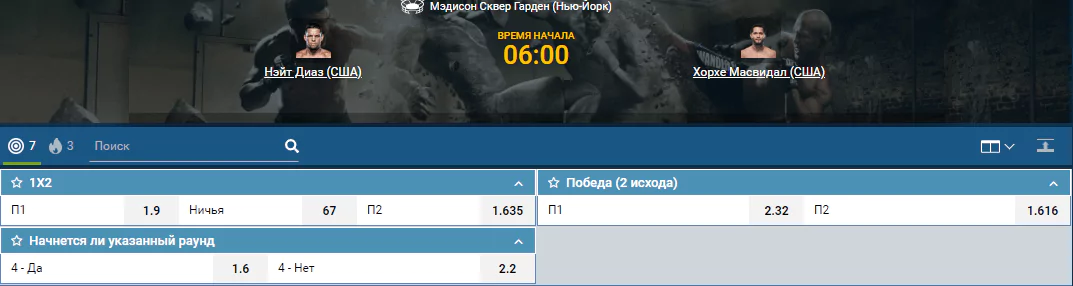 Прогноз на бой Хорхе Масвидаль – Нейт Диаз